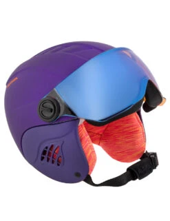 Kask Narciarski Dziecięcy ALPINA CARAT LE VISOR Royal Purple