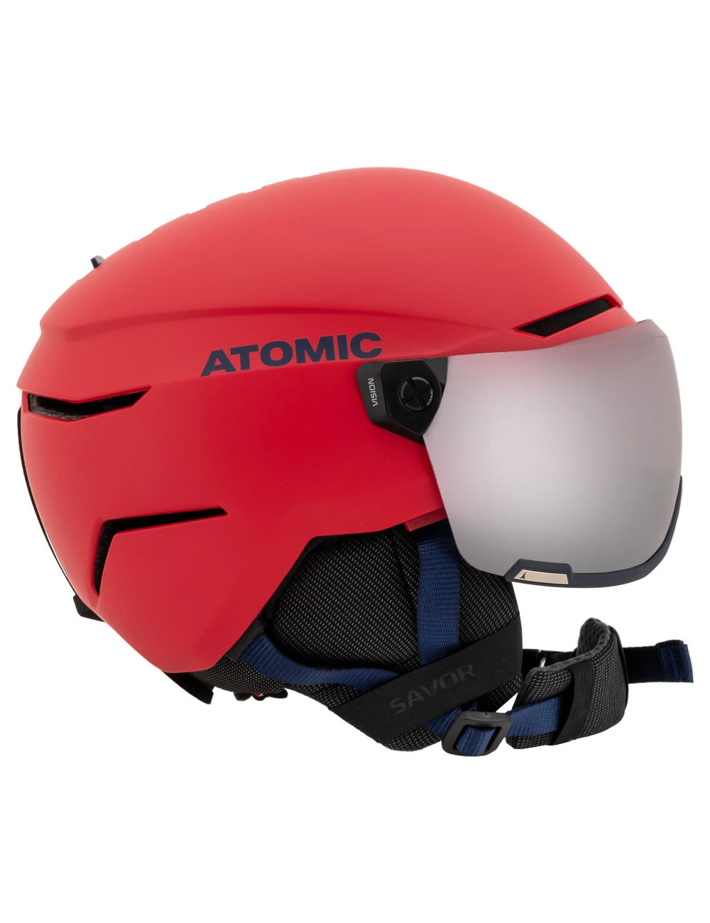 Kask Narciarski Dziecięcy ATOMIC SAVOR VISOR JR Red 4 Kask Narciarski Dziecięcy ATOMIC SAVOR VISOR JR Red - obrazek 2