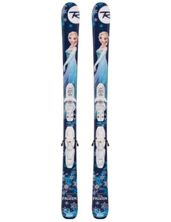 Narty Dziecięce ROSSIGNOL FROZEN + Wiązanie LOOK KID - X4