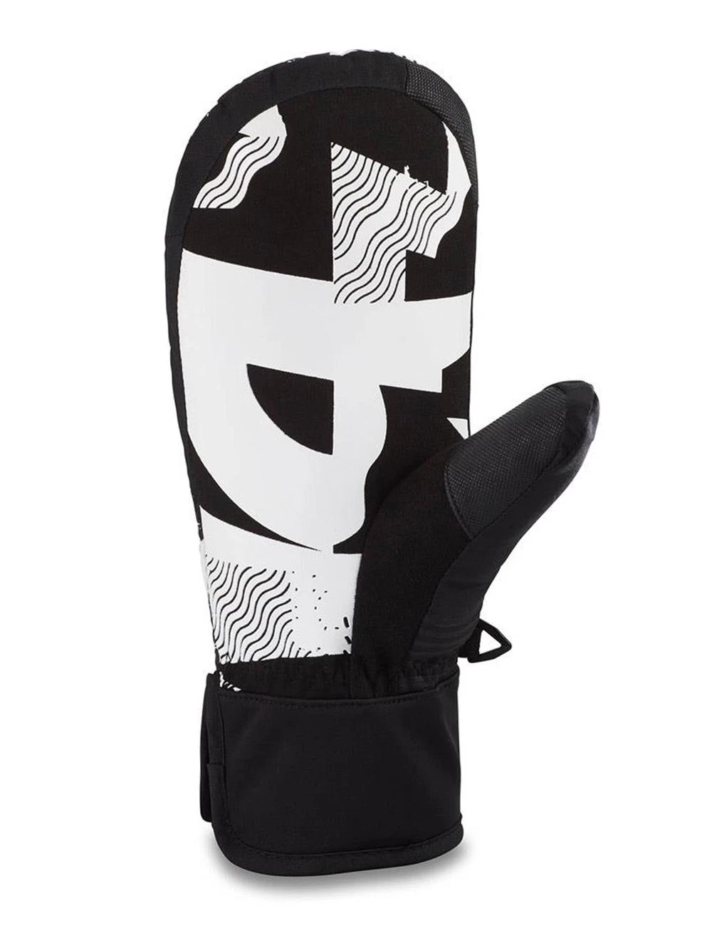 Rękawice Narciarskie DAKINE CROSSFIRE MITT BLACK/WHITE 4 Rękawice Narciarskie DAKINE CROSSFIRE MITT BLACK/WHITE - obrazek 2